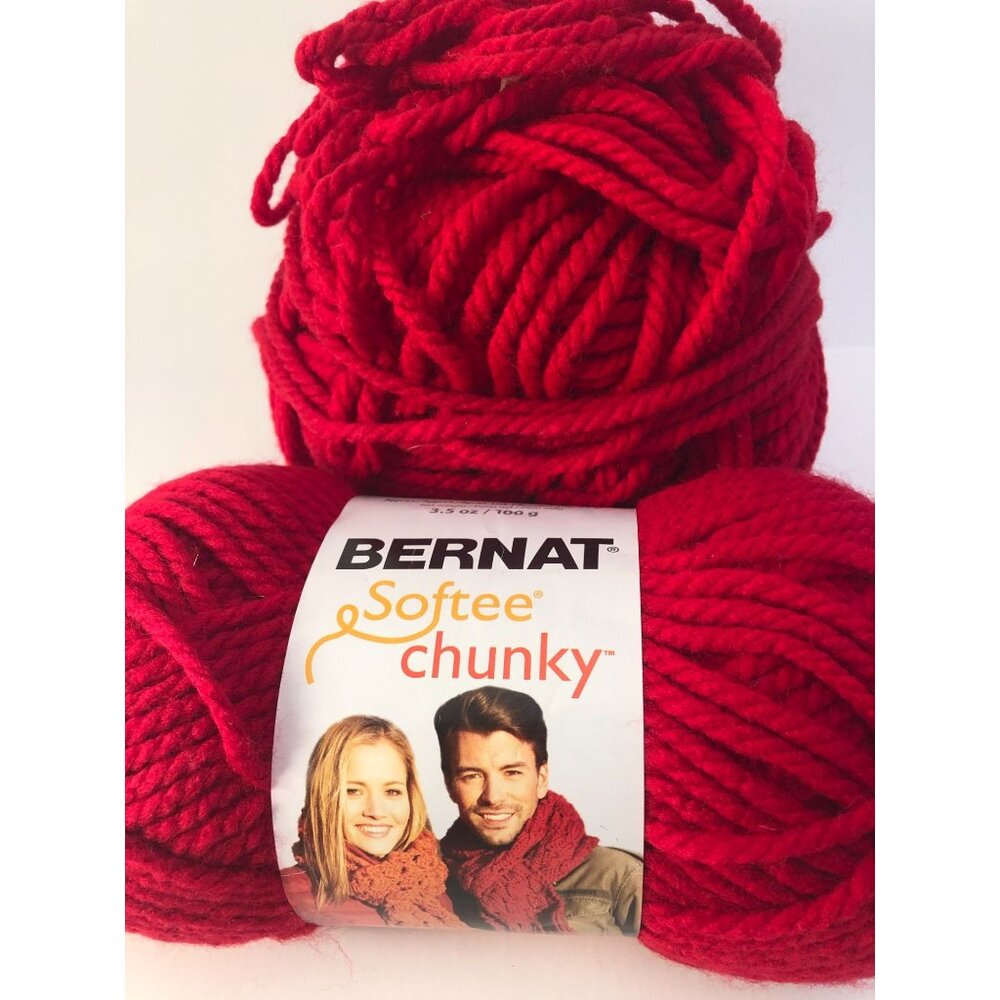 LOT OF 7 Red Skeins: Loops and Threads Charisma Bulky Weight yarn